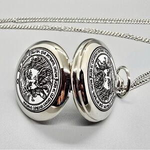 Strada Japanese Movement 3D Talisman of The Sun (1st Pentacle) Pocket Watch.